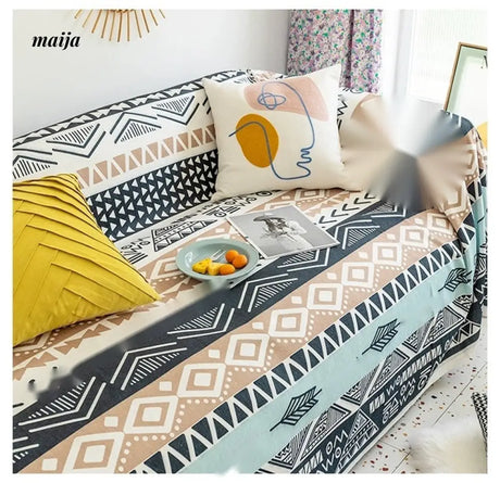 MAN YUE HOME Bermian Wind Sofa Blanket with Towel Cover from MAN YUE HOME