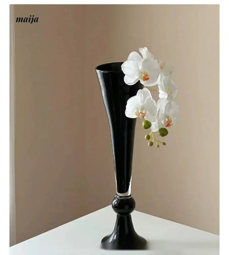 GUIFOU Black High Foot Vase from GUIFOU