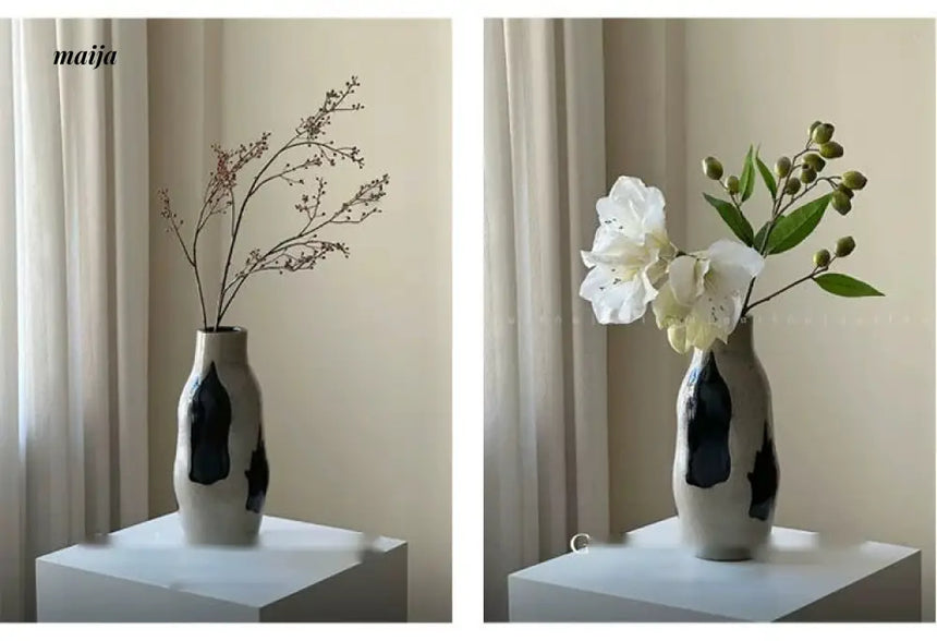 GUIFOU Wabi Sabi Handmade Glazed Vase from GUIFOU
