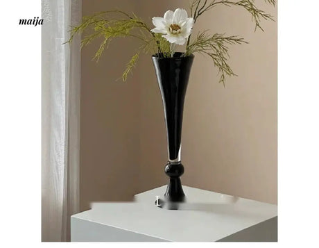 GUIFOU Black High Foot Vase from GUIFOU