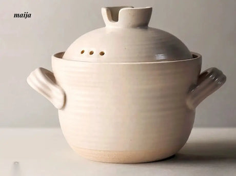 JOTO Double Lid Sand Pot High Temperature Ceramic Cooker from JOTO