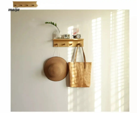 OGI NO RYOHIN Bedroom Wall Hook and Hanging Shelf from HOBBYTREE