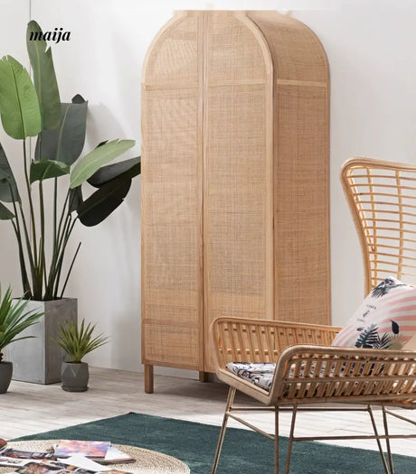 RATTAN CRAFTSMAN Double Door Rattan Wardrobe from RATTAN CRAFTSMAN
