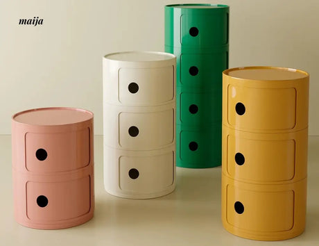 PUMPKIN BOX Round Minimalist Bedside Table from PUMPKIN BOX
