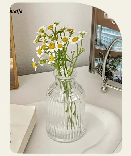 BANKE Retro Glossy Flower-Shaped Small Vase from BANKE