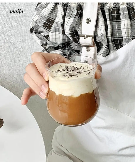 BANKE Tulip-Shaped Retro Coffee Glass Cup from BANKE