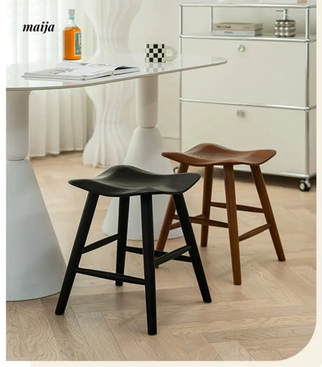 LAZYSPACE Oliver Cherry Wood Stool from LAZYSPACE