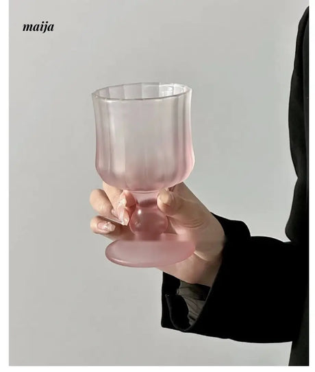ANFAN Fuchsia Pleated Wine Glass from ANFAN
