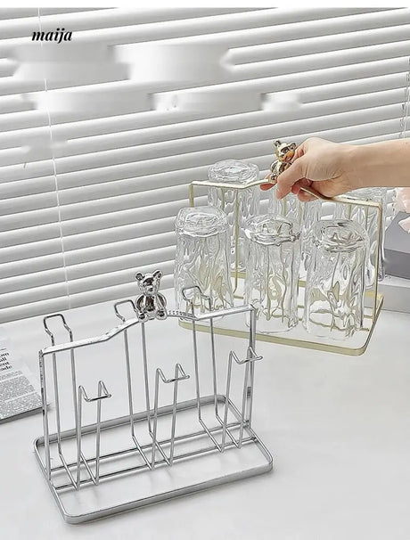 BANKE Cute Glass Holder Drying Rack from BANKE