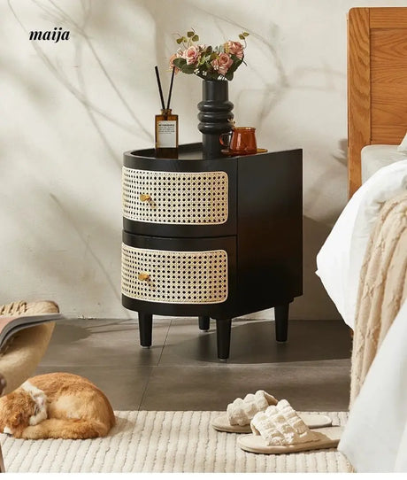 RATTAN CRAFTSMAN Bedside Rattan Cabinet from RATTAN CRAFTSMAN