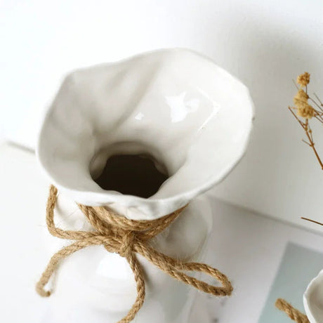 LENYVASEN Aurora Paper Bag Ceramic Vase from LENYVASEN