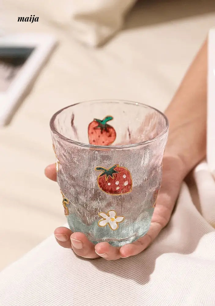 Cat Queen Strawberry Mojito Glass from Shikagawa