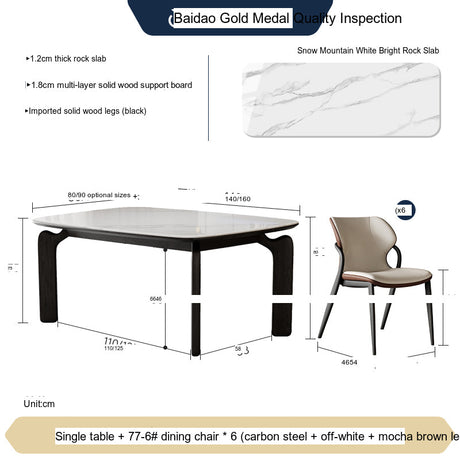 FASATI KAIROS Minimalist Solid Wood Dining Set from FASATI