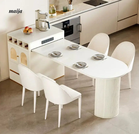 Caelum French Island Dining Table and Chair Set from maija
