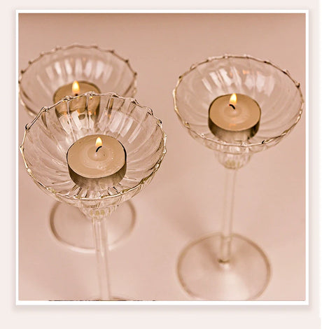 WII Handmade Blown Glass Candlestick from WII