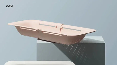 LIVETAI Adjustable Folding Plastic Basin Drain Basket from maija