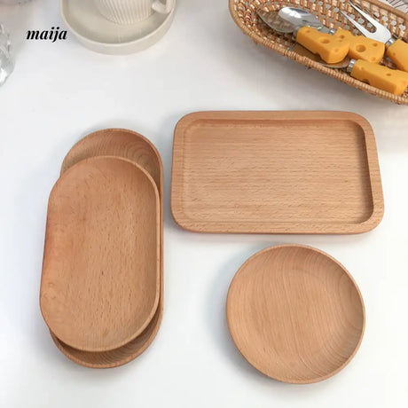 BANKE Rectangular Wooden Tray Tea Dessert Plate from BANKE