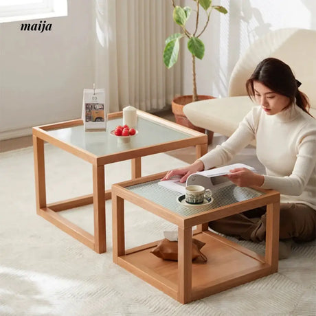 XIXI Wiley Solid Wood Nested Coffee Tables from maija
