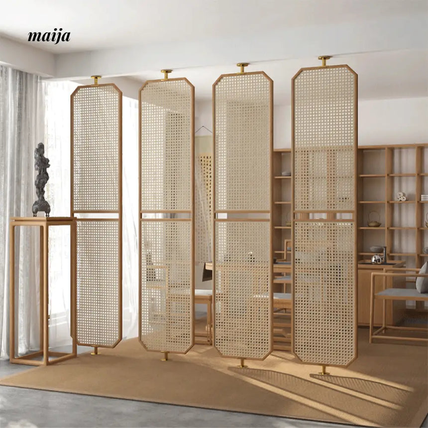 HARUNO Rachel Rattan Partition Wall from HARUNO