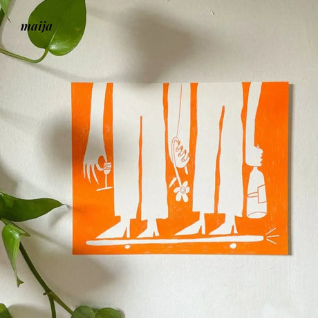 Orange Replica Print from maija