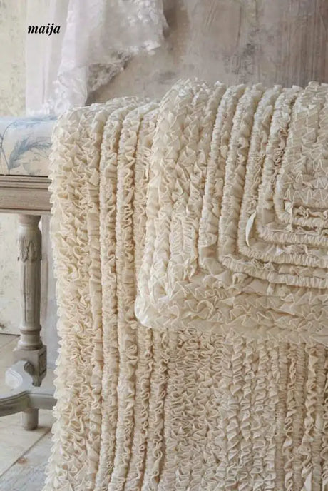 Pleated Cotton Rug from maija