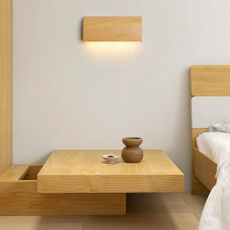 MOKUKOZUOMEI Walnut Wood Wall Lamp from maija
