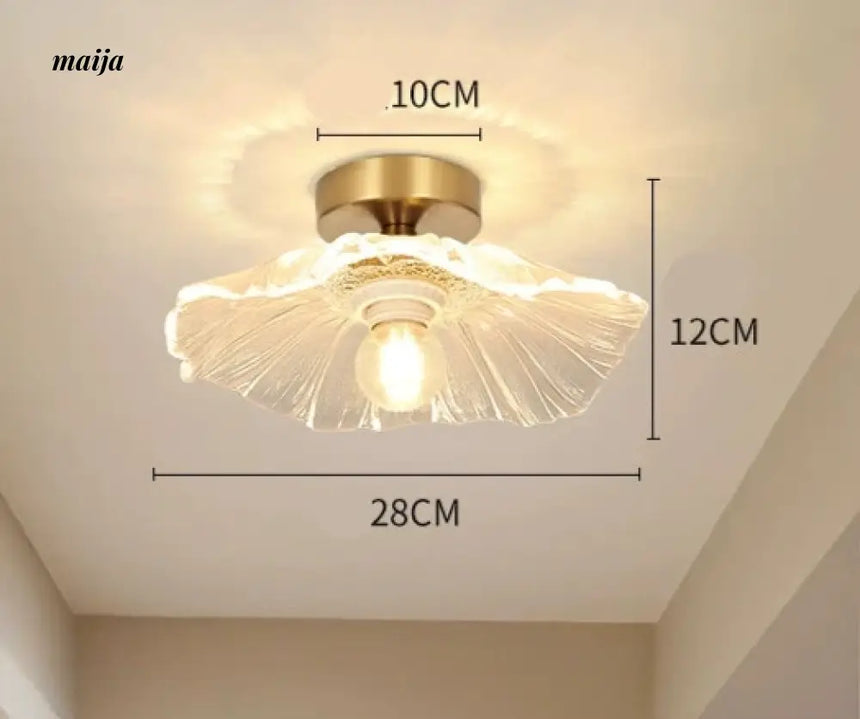 GVG Lotus Leaf Crystal Ceiling Light from GVG