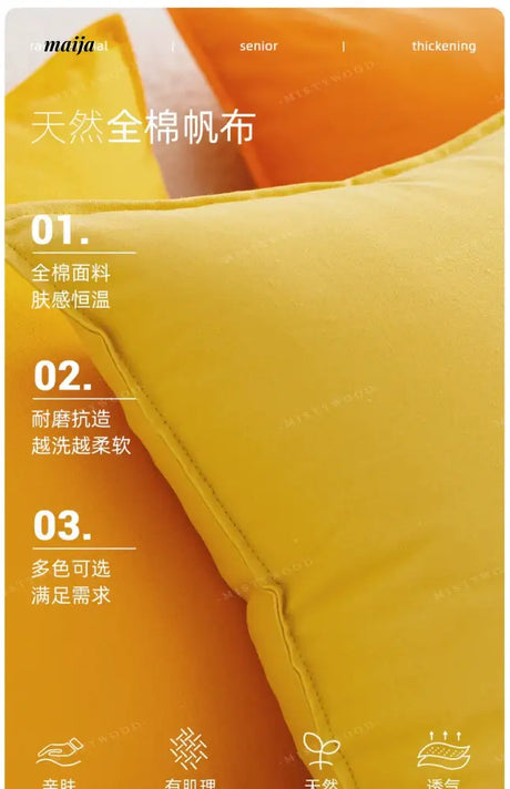MISTYWOOD Cotton Canvas Pillow for Bedroom from MISTYWOOD