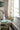 ZHANG MEIMEI Turquoise Cotton Kitchen Curtain from ZHANG MEIMEI