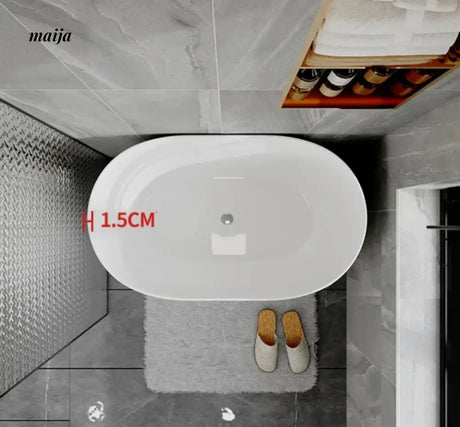 Mini Freestanding Round Acrylic Bathtub from maija