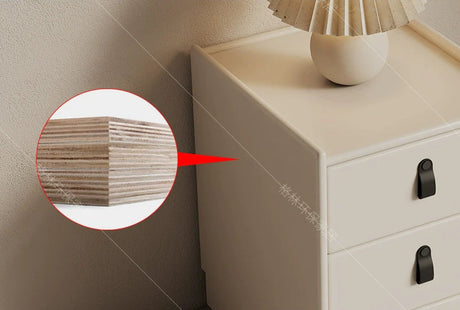 GEPH Noah Light Luxury Cream Bedside Cabinet from GEPH