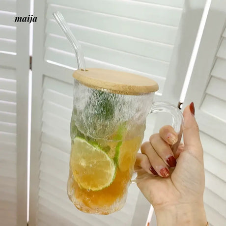 BANKE Glacier Tattoo Glass Water Drink Cup from BANKE