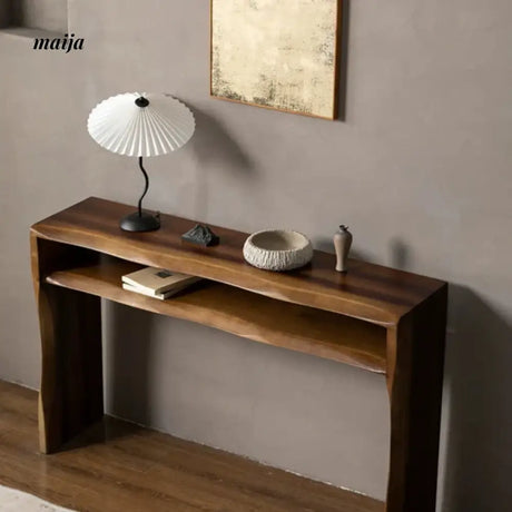 Raw Edge Solid Wood Console Table from maija