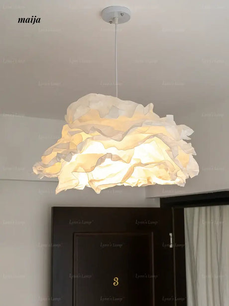 LYNN Japanese Cloud Paper Chandelier from Lynn's Lamp