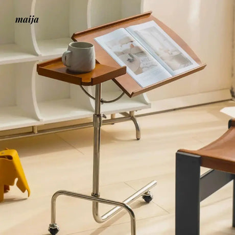 MIKA Movable Solid Wood Bedside Table from MIKA