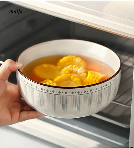 MOSE Blue Line Japanese Soup Bowl from MOSE
