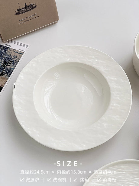 YASUKI Eleanor Elegant Nordic Stoneware Soup Bowl from YASUKI