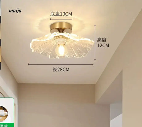 GVG Lotus Leaf Crystal Ceiling Light from GVG