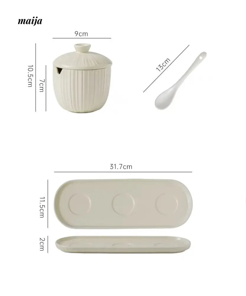 Ceramic Seasoning Jar Set from maija