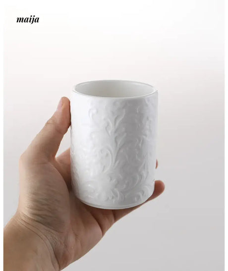 KULE HOME Ceramic Mouthwash Cup and Toothbrush Holder from KULE HOME