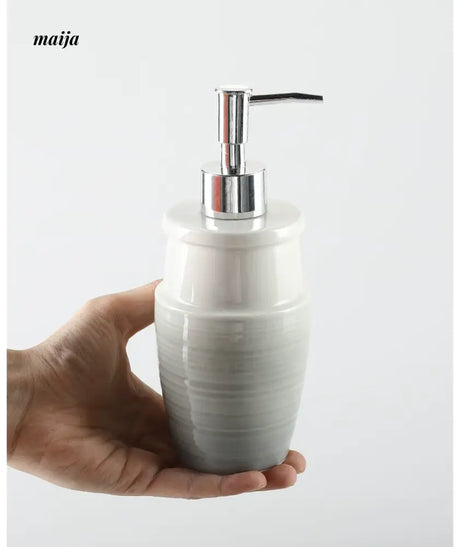 KULE HOME Gradient Ceramic Lotion and Shower Gel Bottle from KULE HOME