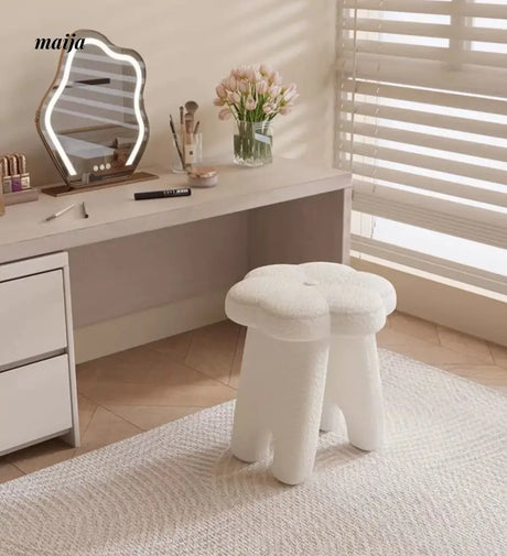 White Flower Dressing Stool from Kaiyashi