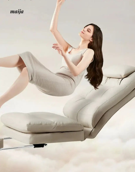 Black and White R3 Reclining Office Chair from Kaiyashi