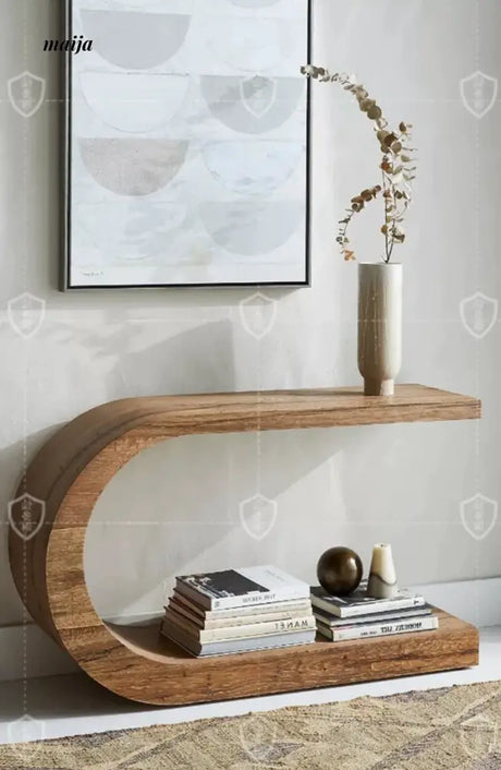 Crescent Solid Wood Console Table from maija