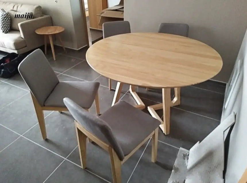 Hinata Round Dining Table and Chair from maija