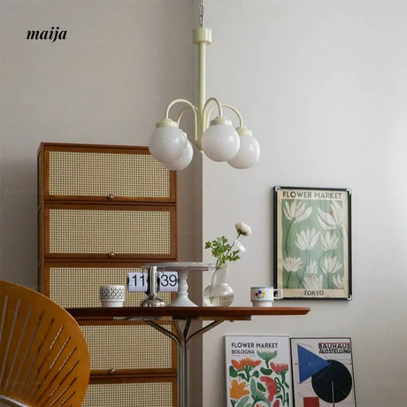 LYNN Glossy Retro Ceiling Lamp from Lynn's Lamp