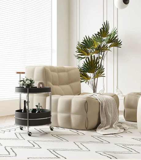 SAMMI Claire Stainless Steel Sofa Cart from SAMMI