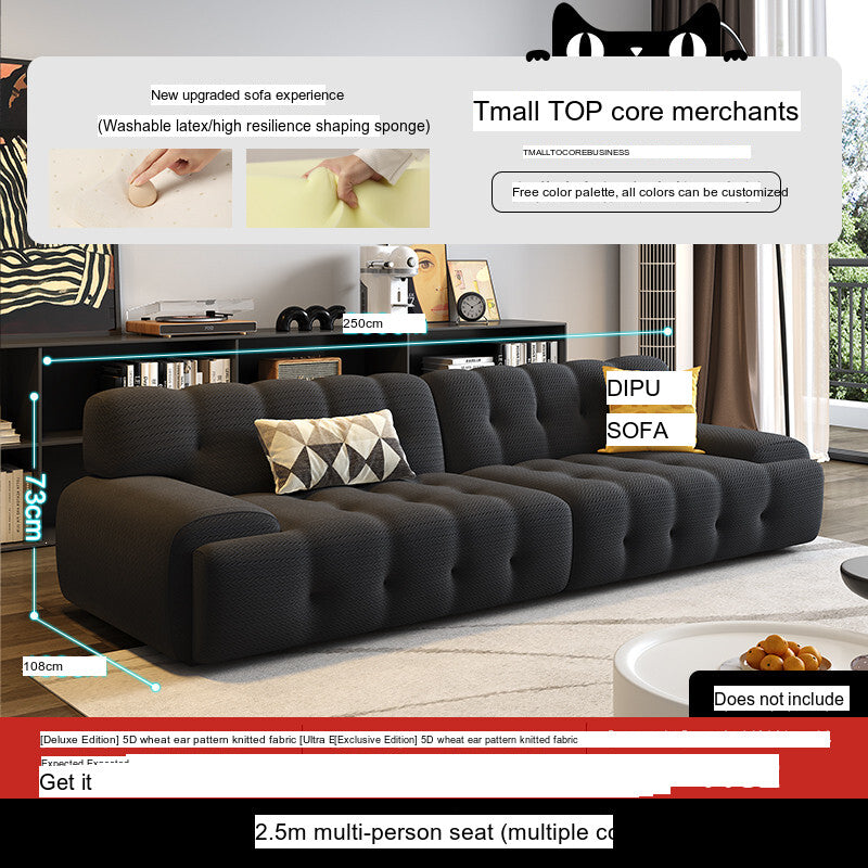 DIPU Leona Warm Cream Sponge Sofa from DIPU