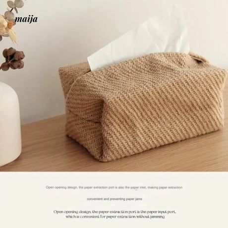 MUYE Woven Fiber Tissue Box from MUYE