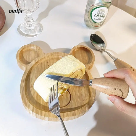BANKE Cartoon Stainless Steel Dinner Plate from BANKE